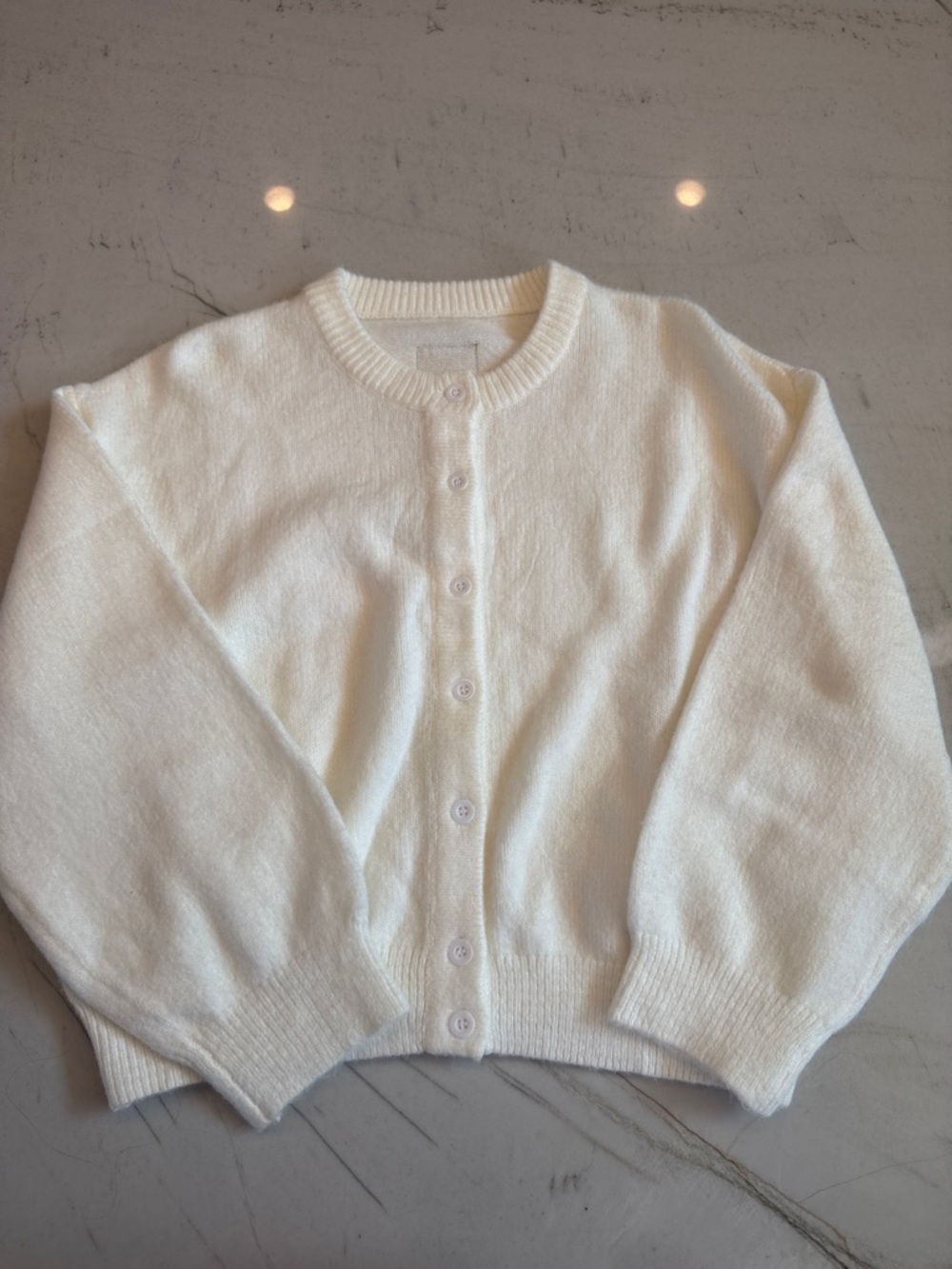 Daily Drills Cream Cardigan